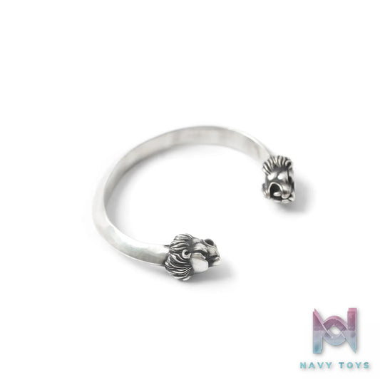 Raven Studio (silver jewelry) – Original Exclusive Design Western “Lion’s Commandment” Lion Bangle Original