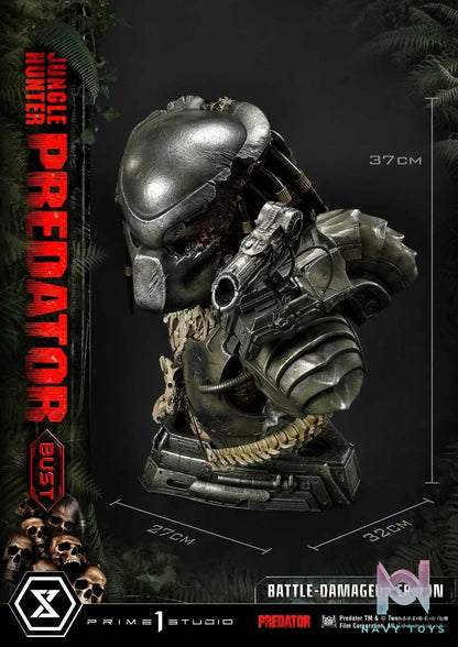 Prime 1 Studio – Premium Bust Predator (Film) Jungle Hunter Predator Battle-Damaged PBPR-03 (Licensed)