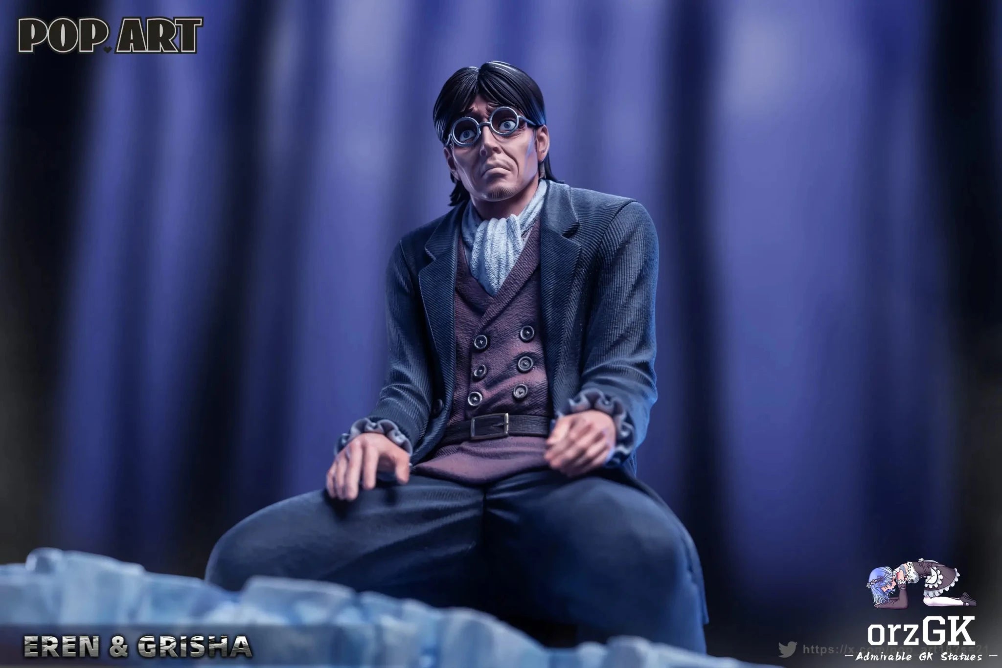 POP.ART Studio - Eren X Grisha Attack on Titan resin statue Navy Toys anime figure