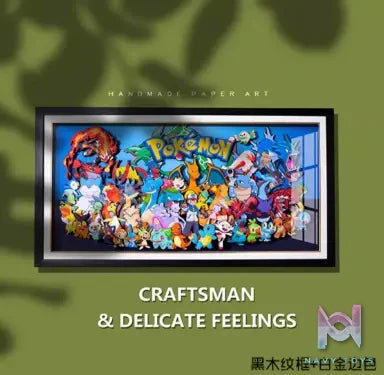 Yu Zhi Jiang Studio – Pokémon Multiple Characters Series #3 3D Decorative Painting Pokémon