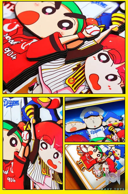 Yu Zhi Jiang Studio – Crayon Shin-chan Multiple Characters Series #11 3D Decorative Painting Crayon Shin-chan