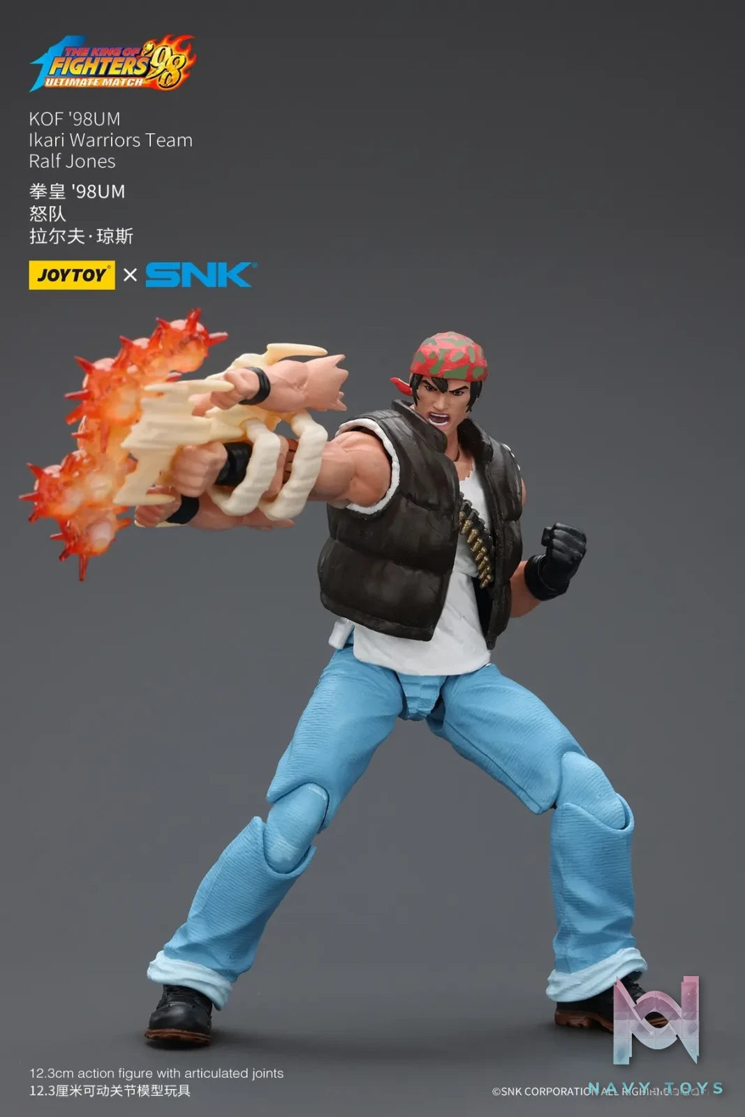 JOYTOY – 1/18 The King of Fighters 98 UM Ikari Team Leona Heidern & Ralf Jones & Clark Still JT01703 JT01710 JT01727 (Licensed)