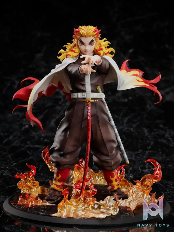 Aniplex – Movie “Demon Slayer: Kimetsu no Yaiba” Mugen Train Arc Kyojuro Rengoku 1/8 Complete Figure (Licensed)