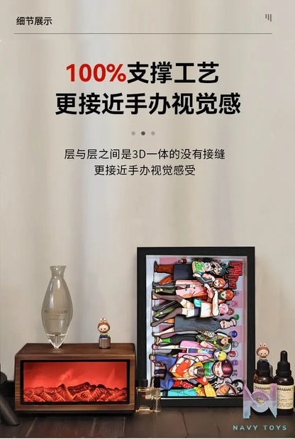 Yu Zhi Jiang Studio – Dandadan Multiple Characters 3D Decorative Painting Dandadan