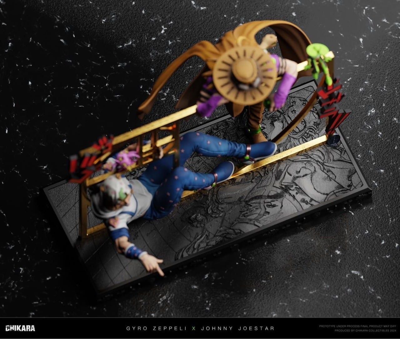 Gyro Zeppeli & Johnny Joestar - Jojo’s Bizarre Adventure - Chikara Studio resin statue Chikara Studio anime figure