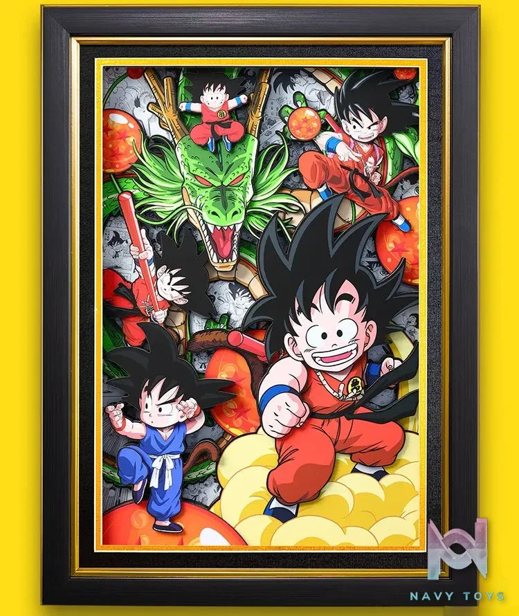 Yu Zhi Jiang Studio – Son Goku 3D Decorative Painting Dragon Ball