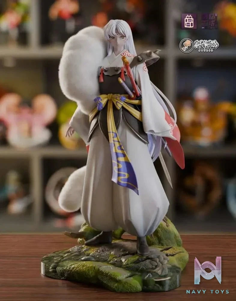 Memory Workshop Studio & Showhand Studio - Inuyasha Series 1 Sesshōmaru resin statue Navy Toys anime figure
