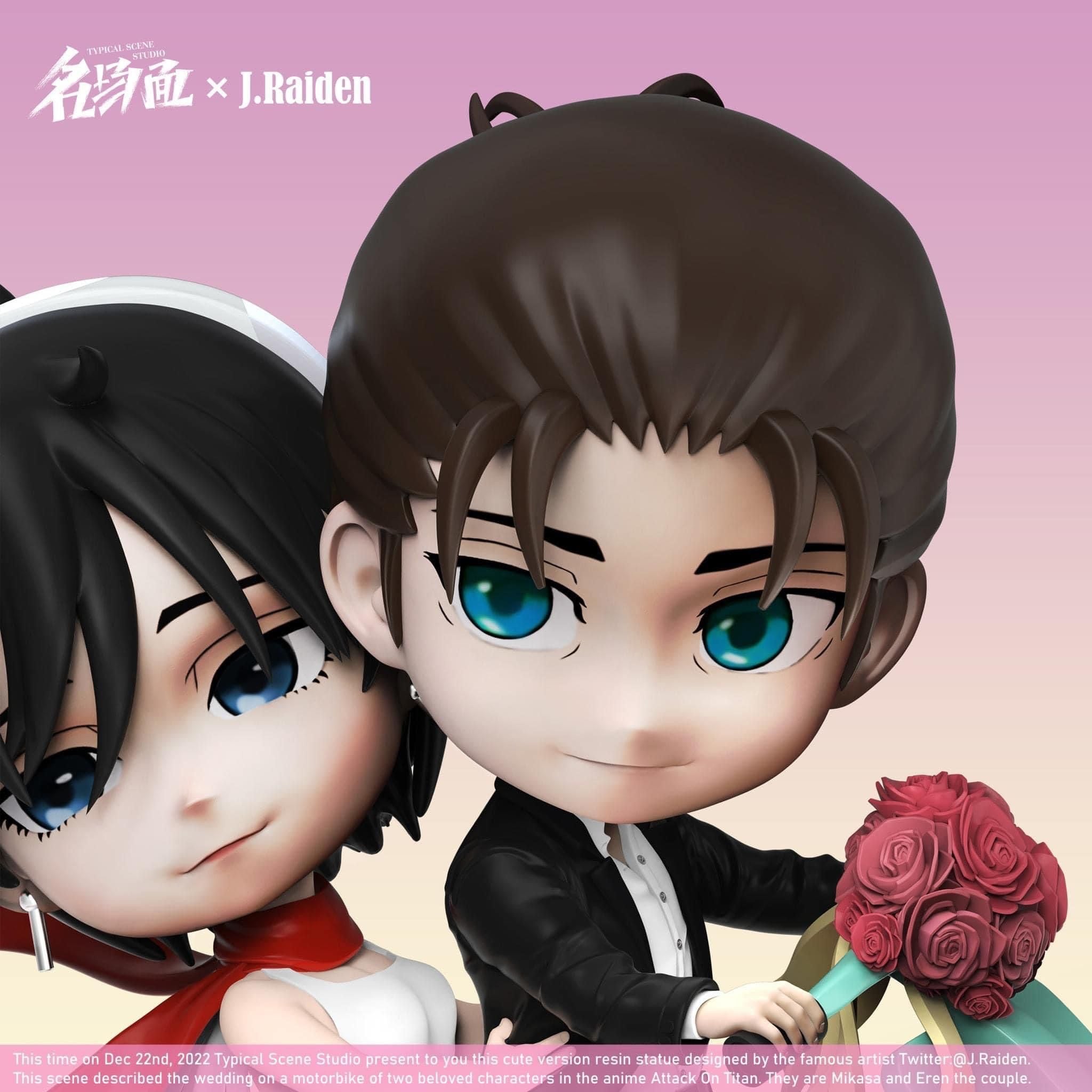 Eren & Mikasa - Attack On Titan - Typical Scene Studio resin statue Typical Scene Studio anime figure