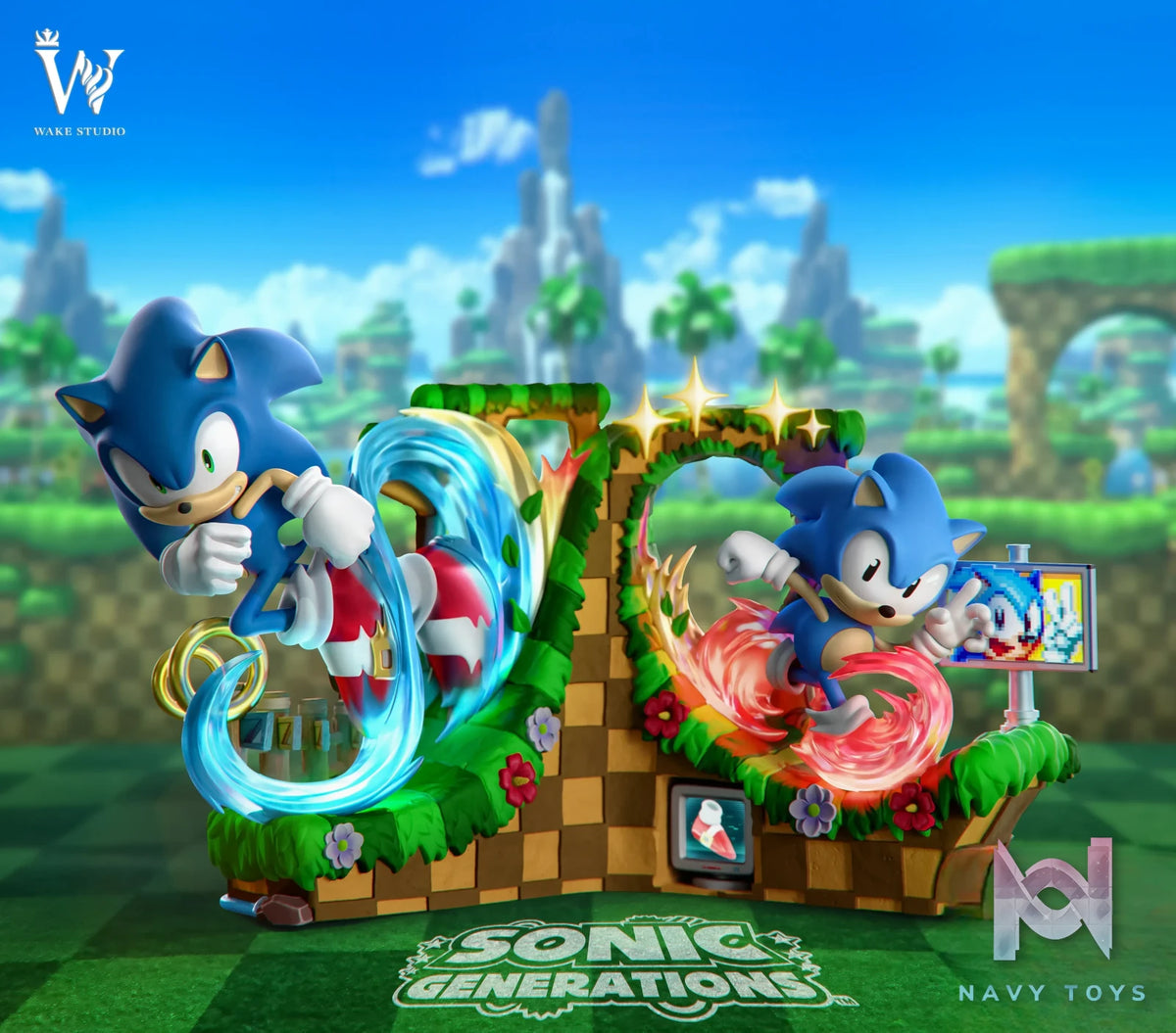 Wake Studio – Super Sonic Speed Sonic Statue