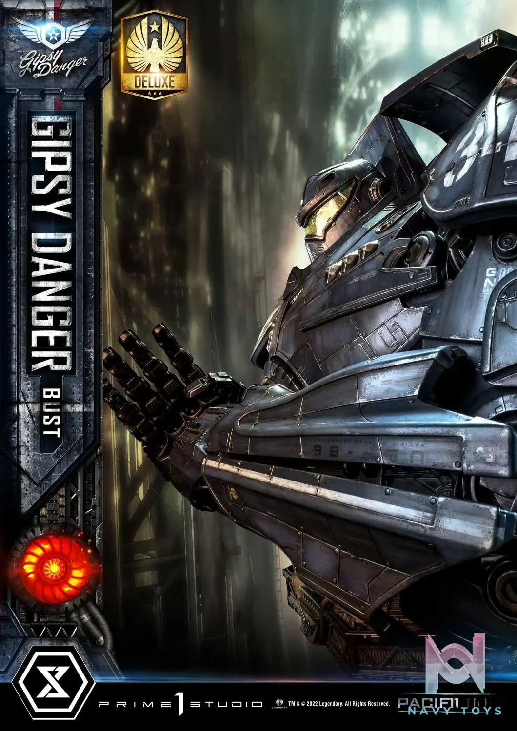 Prime 1 Studio – Life Size Bust Pacific Rim Gipsy Danger LSPACRIM-01 LSPACRIM-01DX (Licensed)