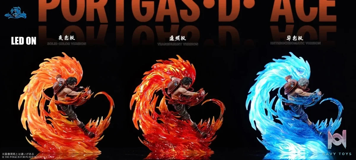 Po Lang Studio - One Piece Portgas D. Ace Dual Version resin statue Navy Toys anime figure