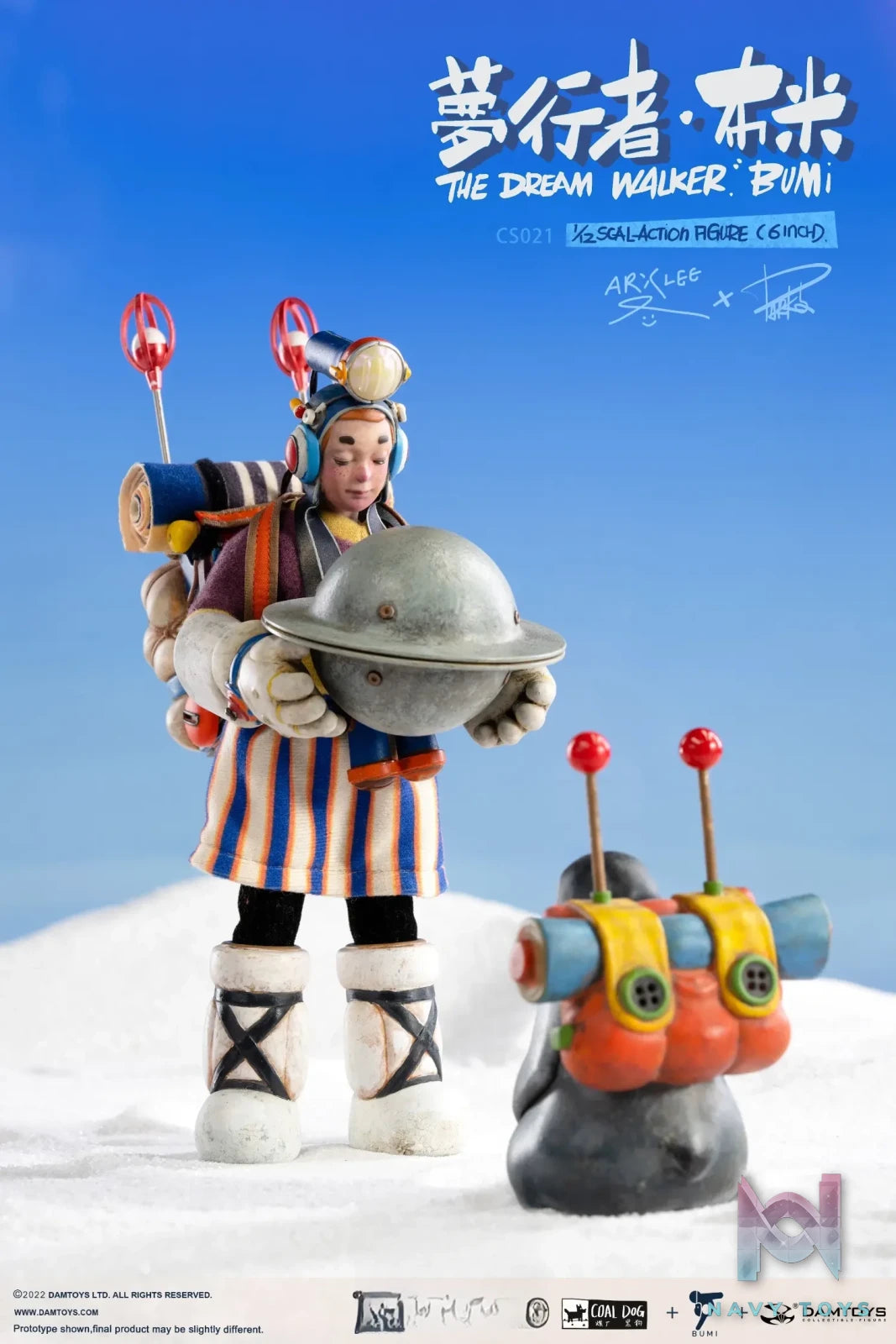DAMTOYS – Arx Lee x Coaldog x Damtoys CS021 Dreamwalker Bumi 6-inch Collectible Action Figure (Licensed)