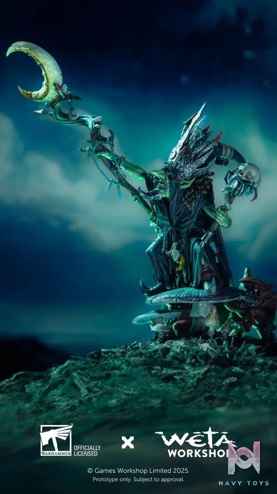 WETA Workshop Studio – Warhammer: Age of Sigmar 1/6 Skragrott the Loonking statue (Licensed)