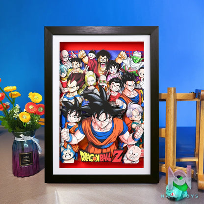 Yu Zhi Jiang Studio – Dragon Ball Multiple Characters Series #9 3D Decorative Painting Dragon Ball