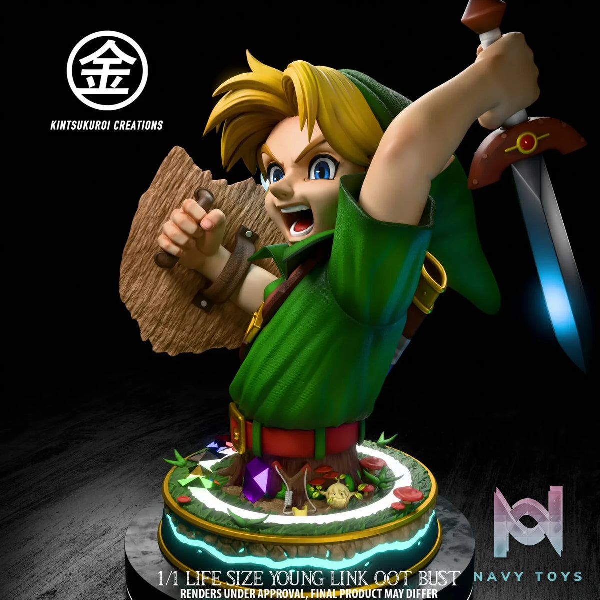Kintsukuroi Creations Studio – Legend of Zelda Young Link Bust