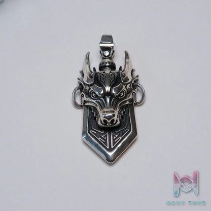Raven Studio (silver jewelry) – Original Mechanical Yazi the Dragon’s Son Pendant Original