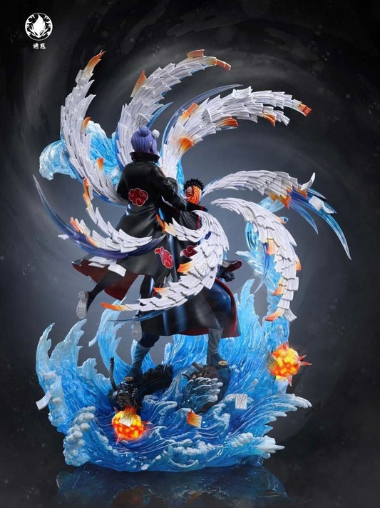 Tobi vs Konan - Naruto - RanDian Studio resin statue randian studio anime figure