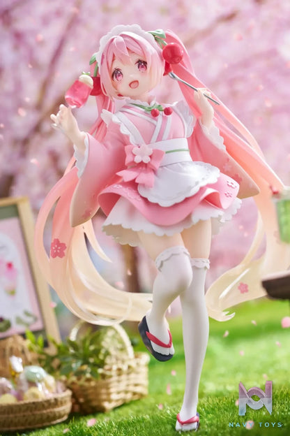 Taito – Piapro Characters – Hatsune Miku – Coreful Figure – Sakura, Wafuu Kissa ver. (Licensed)