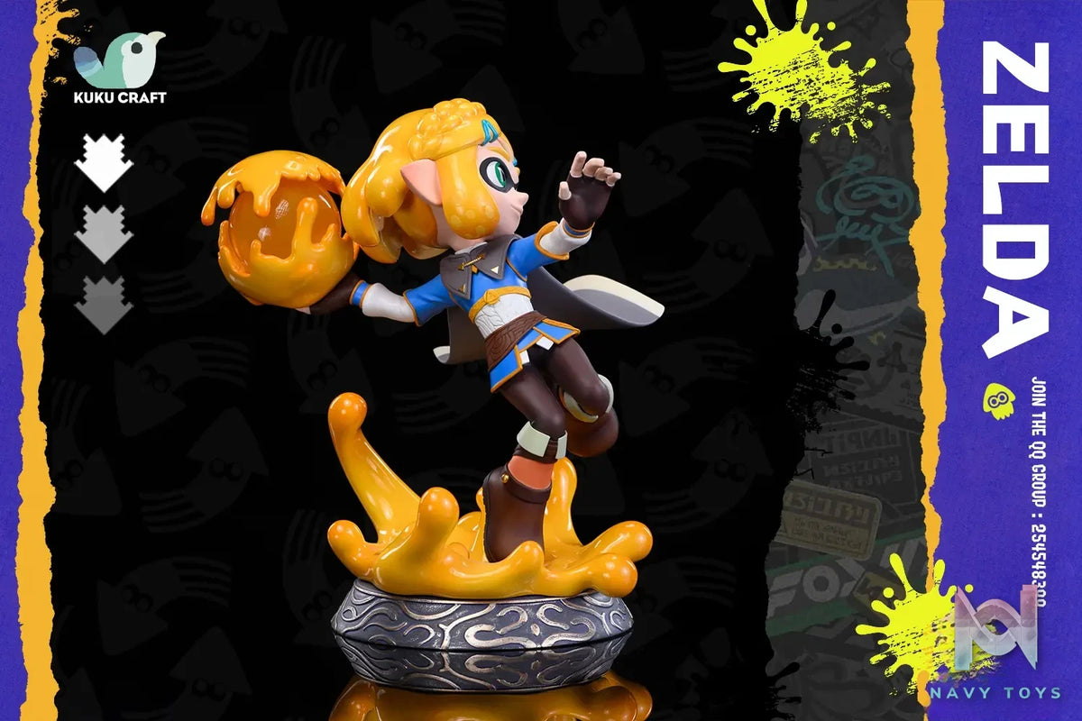 KukuCraft Studio – The Legend of Zelda x SPLATOON Squid Link & Zelda 2.0