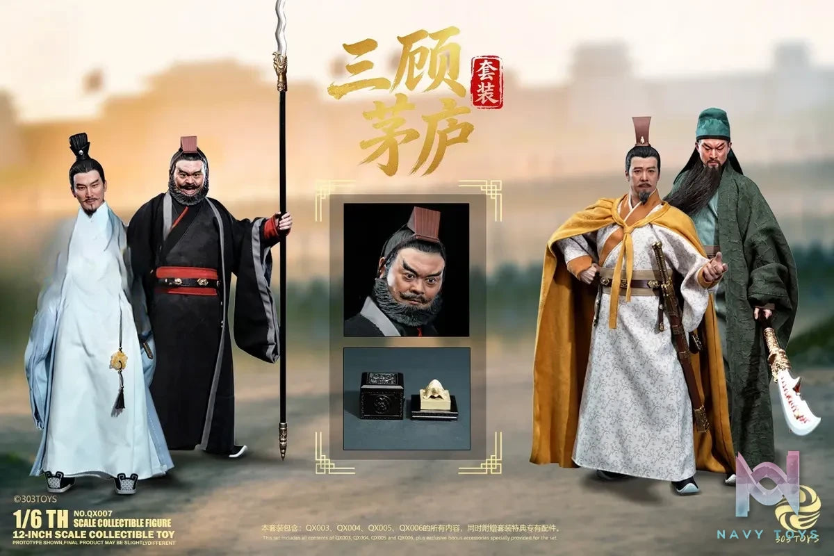 303TOYS – 1/6 Action Figure Guan Yu X Zhang Fei X Liu Bei X Zhuge Liang NO.QX003 QX004 QX005 QX006 QX007 (Light Version) (Licensed)
