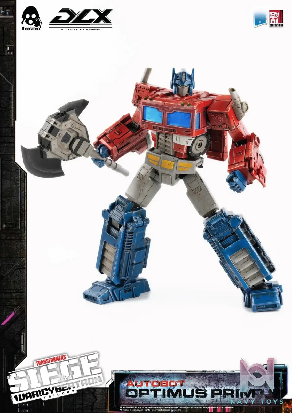 Threezero – Transformers: War for Cybertron 10-inch DLX Optimus Prime (Licensed)