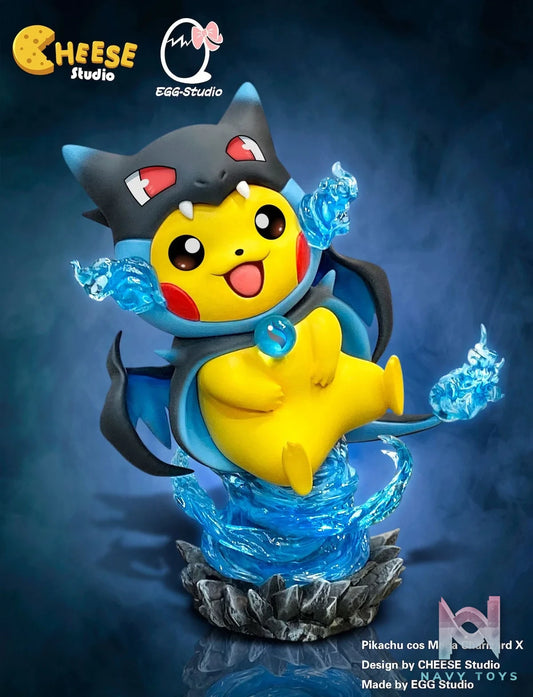 Pikachu cos Charizard X resin statue Cheese Studio x EGG Studio anime figure