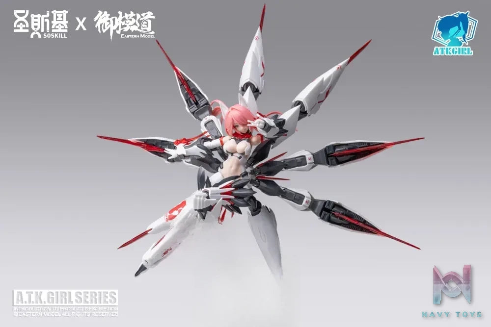 E-Model X SOSKILL – 1/12 Nine-Tailed Fox Daji Plastic Model Kit (Licensed)