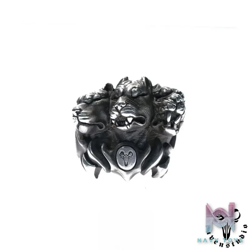 Raven Studio (silver jewelry) – Original Design Dark Hell Cerberus Ring Original