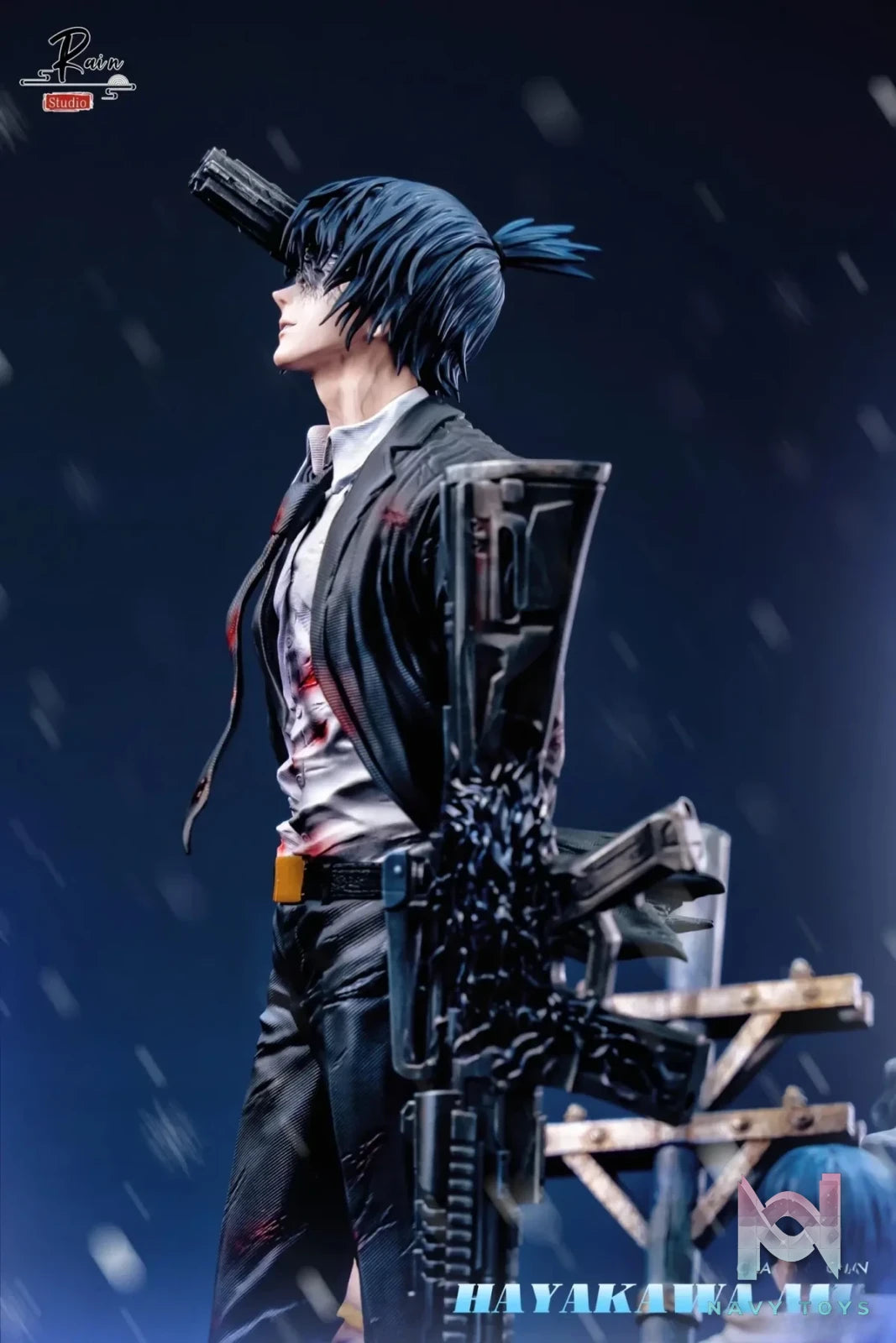 Rain Studio - Chainsaw Man Gun Devil Aki Hayakawa resin statue Navy Toys anime figure