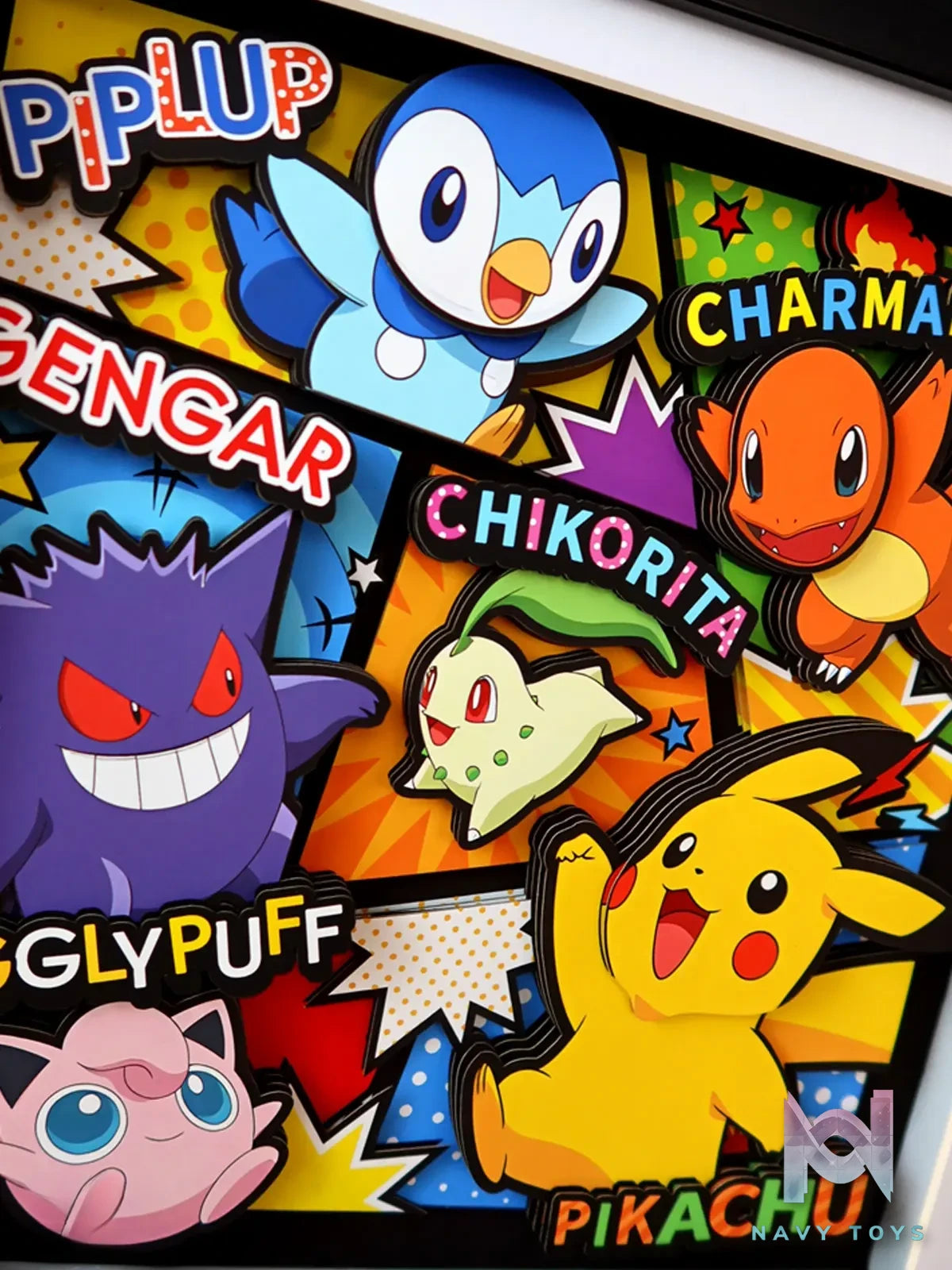 KALA HOME Studio – Pokémon Multiple Characters #14 3D Decorative Painting Pokémon