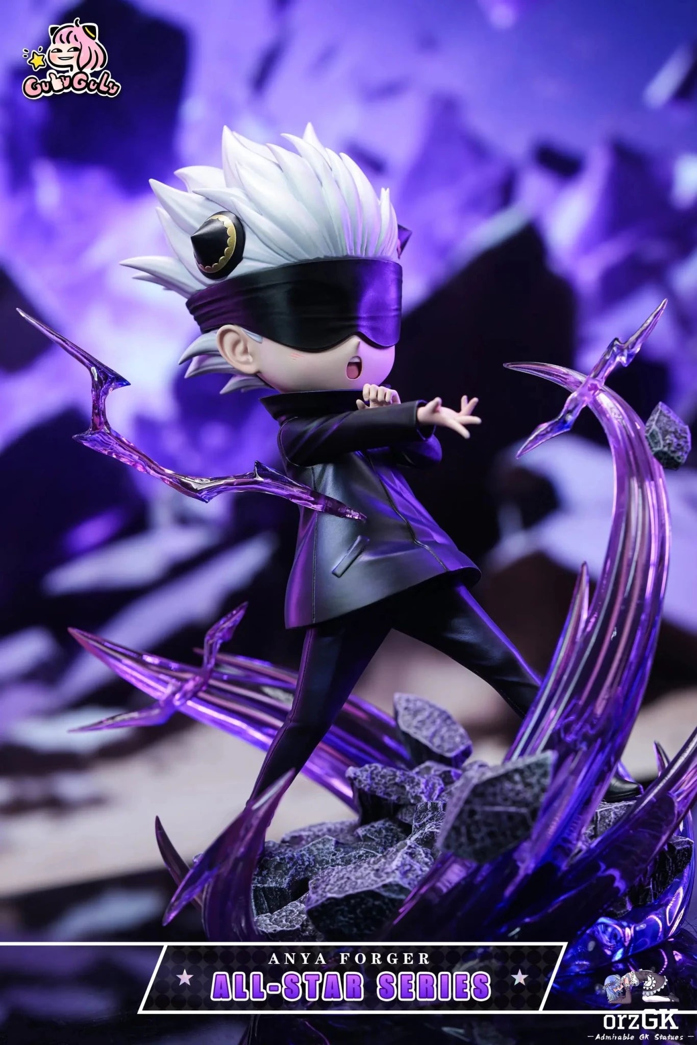 GuluGulu Studio - Spy x Family Anya cos Satoru Gojo resin statue Navy Toys anime figure