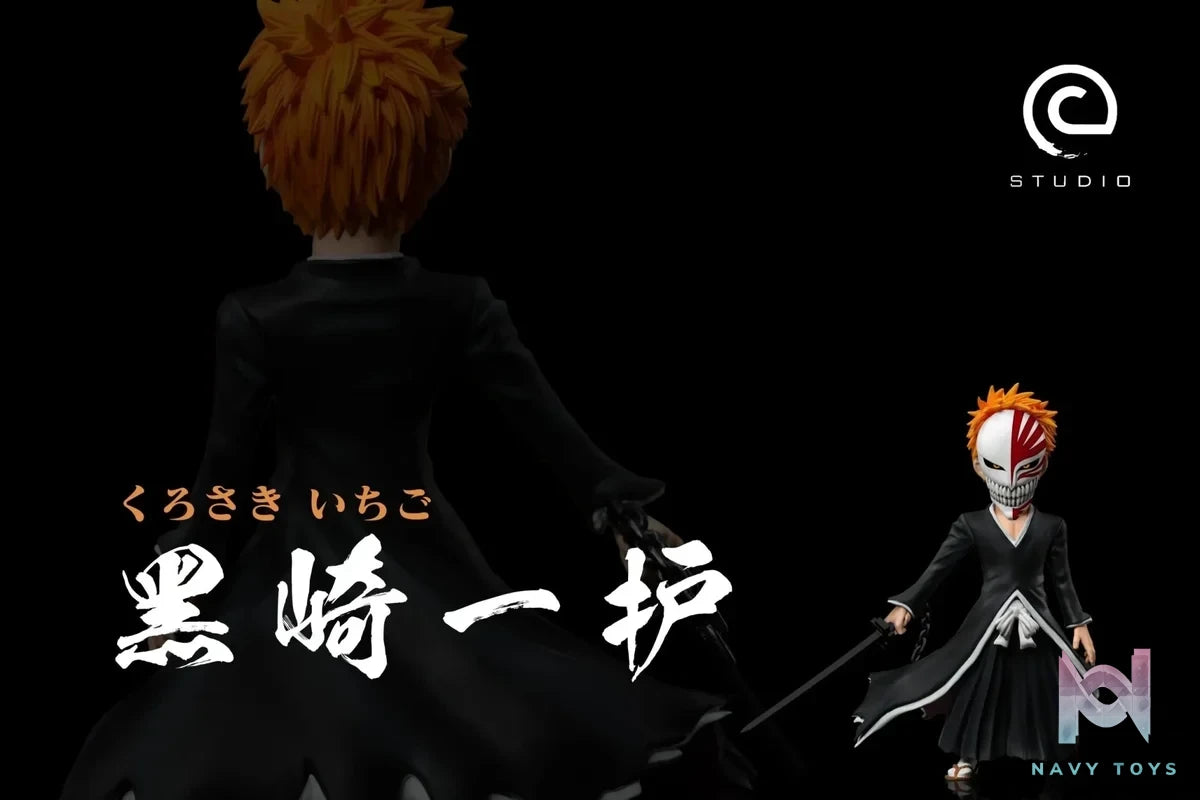 C Studio - BLEACH Protagonist Group Hollowfication Ichigo resin statue Navy Toys anime figure