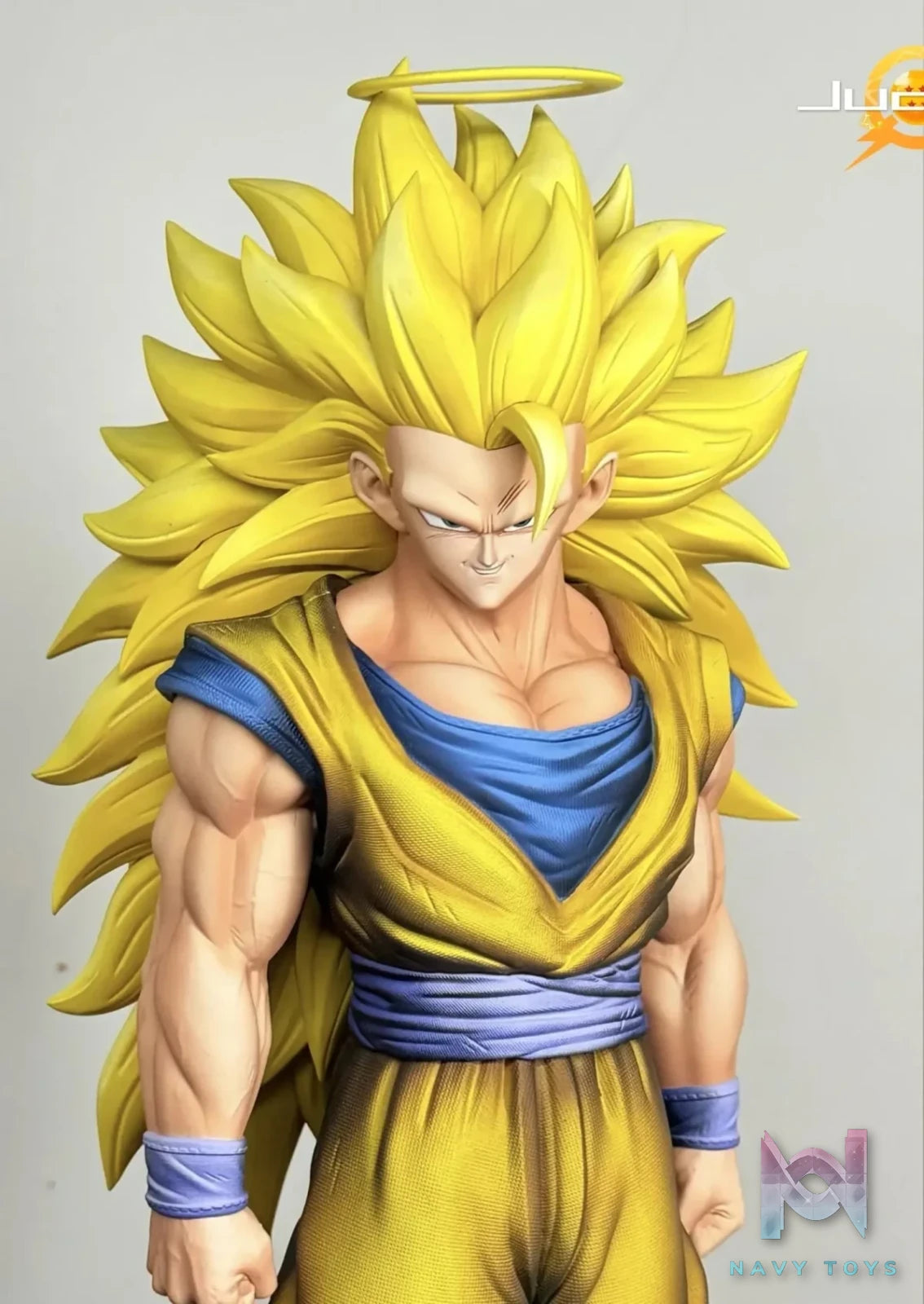 Juann Studio - Dragon Ball Super Saiyan 3 Goku resin statue Navy Toys anime figure