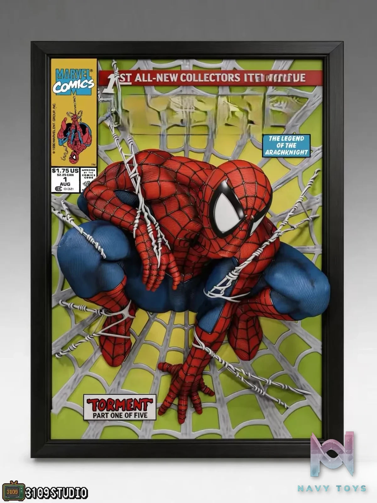 3109 Studio – Spider-Man Comic Cover 3D Mural Statue Marvel
