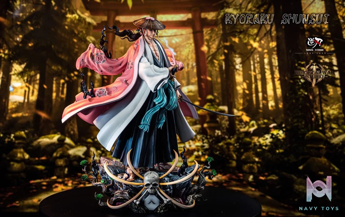 Kyoraku Shunsui - Bleach - IW x Niren Studio resin statue IW Studio x Nien Studio anime figure