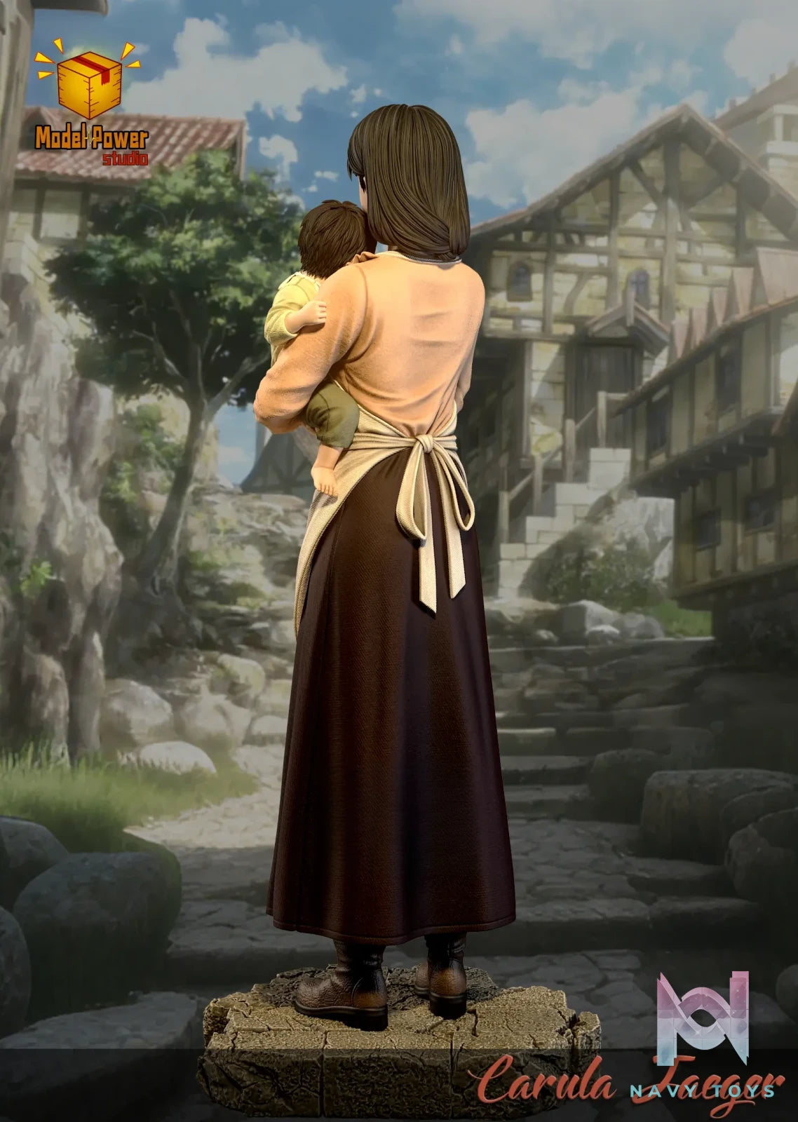 Model Power Studio – Carla Jaeger X Eren Jaeger Attack on Titan