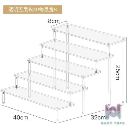 Showcase Factory – Acrylic Stair Display Stand for Nendoroids Blind Boxes Mini Figures