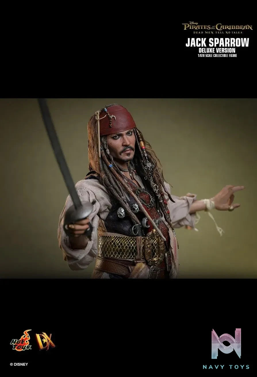 Hottoys – Pirates of the Caribbean: Dead Men Tell No Tales Jack Sparrow 1/6th scale Collectible Figure DX37 DX38 (Licensed)