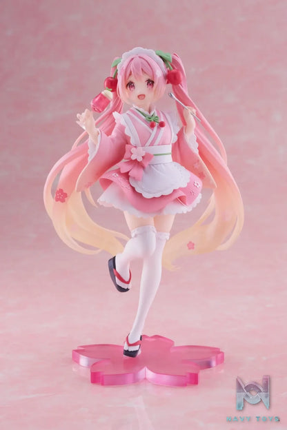 Taito – Piapro Characters – Hatsune Miku – Coreful Figure – Sakura, Wafuu Kissa ver. (Licensed)