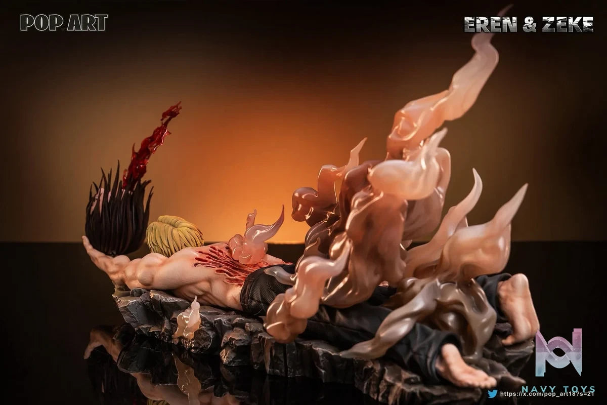 Eren & Zeke resin statue POP.ART Studio anime figure