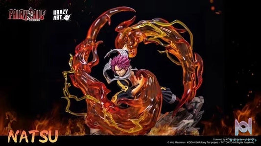 Natsu Dragneel resin statue Krazy art Studio anime figure