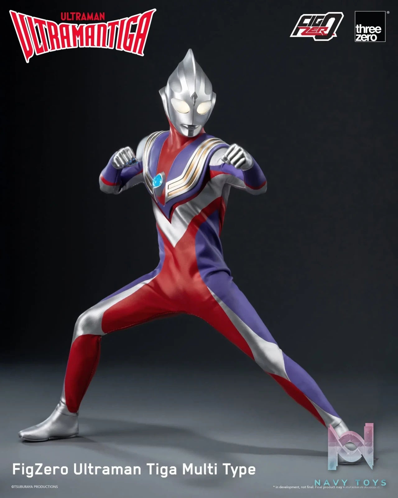 Threezero – Ultraman Tiga FigZero Ultraman Tiga Multi Type 3Z05670W0 (Licensed)