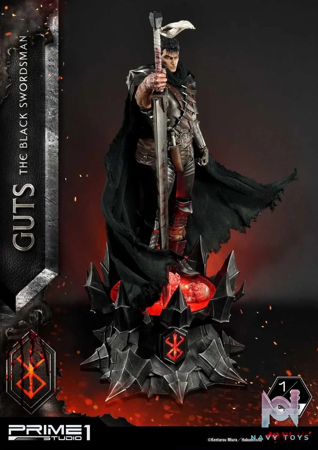 Prime 1 Studio – Museum Masterline Berserk Guts The Black Swordsman MMBR-01 MMBR-01DX (Licensed)