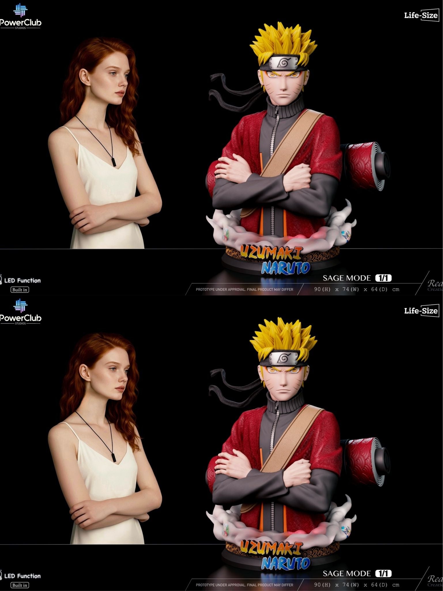 Bust Uzumaki Naruto Life Size - Naruto - PowerClub Studio x RCS resin statue PowerClub Studio x RCS Studio anime figure