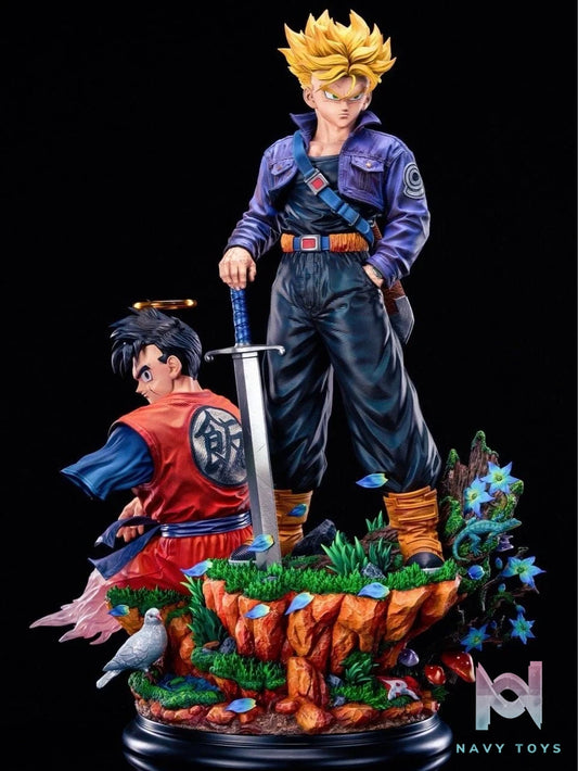 Trunks and Gohan - Dragon Ball - KD Collectibles resin statue kd collectibles anime figure