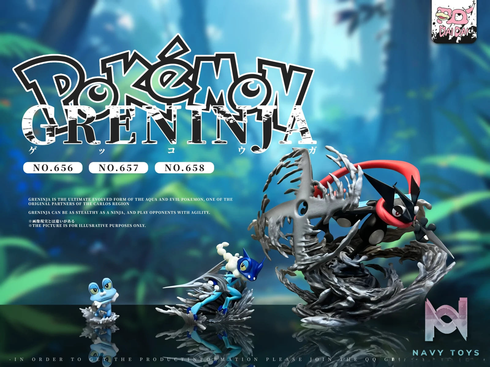 DaiDai Studio – Pokémon Greninja Evolution Set