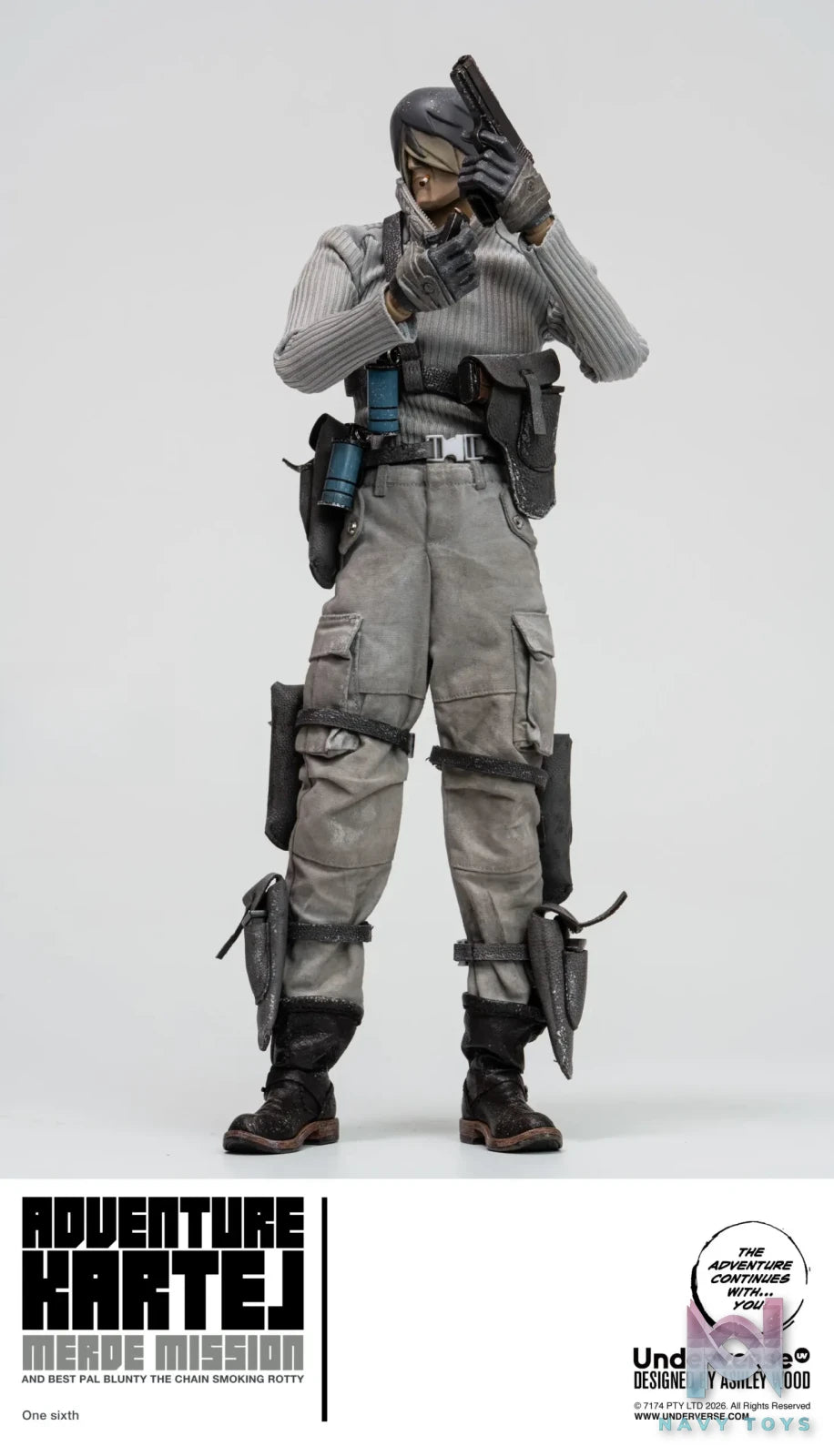 UNDERVERSE – Adventure Kartel 1/6 Series Cold Bugger Adventure Merde Action Figure (Licensed)