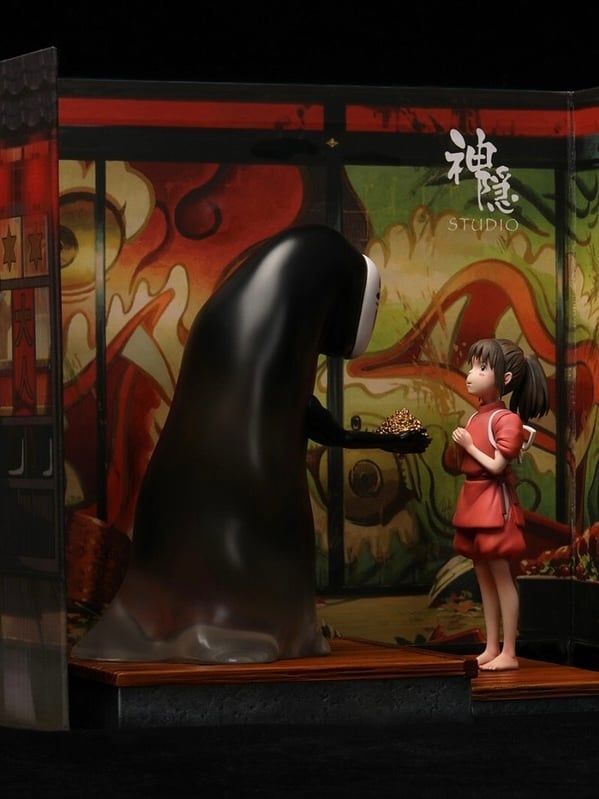 Chihiro & No Face - Spirited Away - ShenYin Studio resin statue shenyin studio anime figure