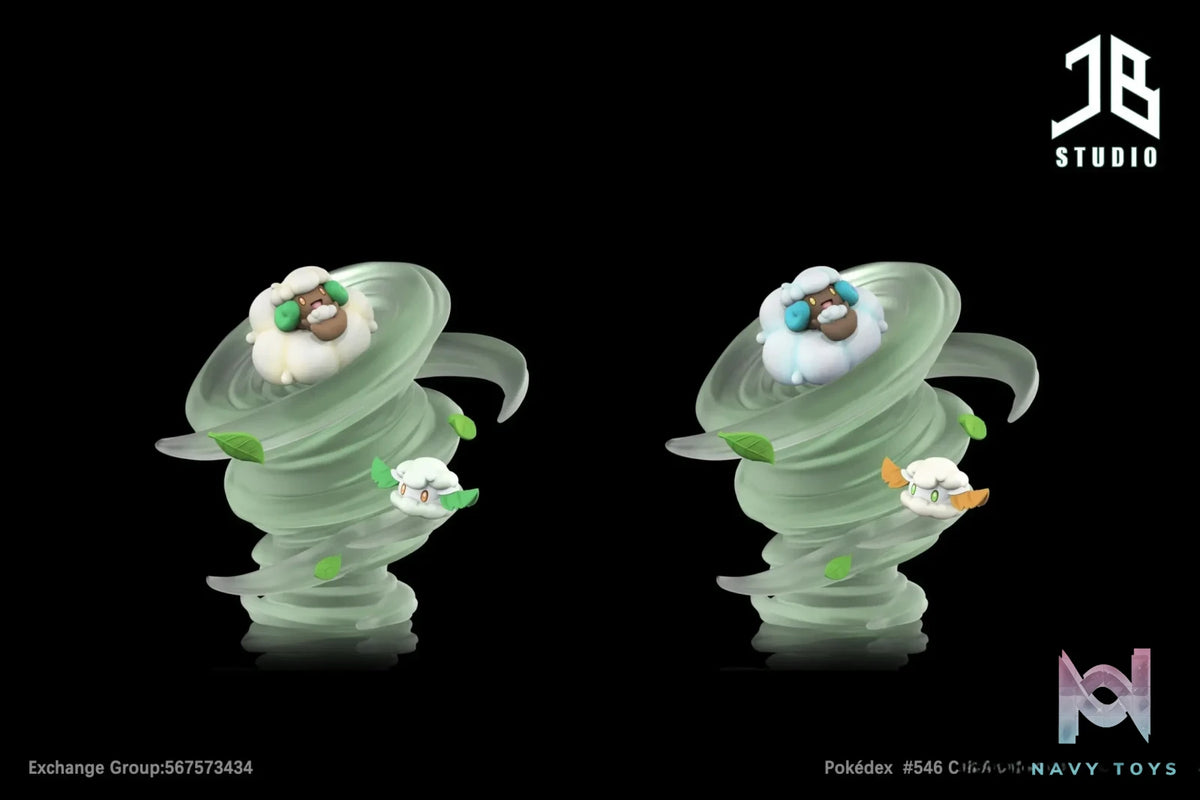 JB Studio – Pokémon Pokédex Series Cottonee Evolution Set & Hoppip Evolution Set