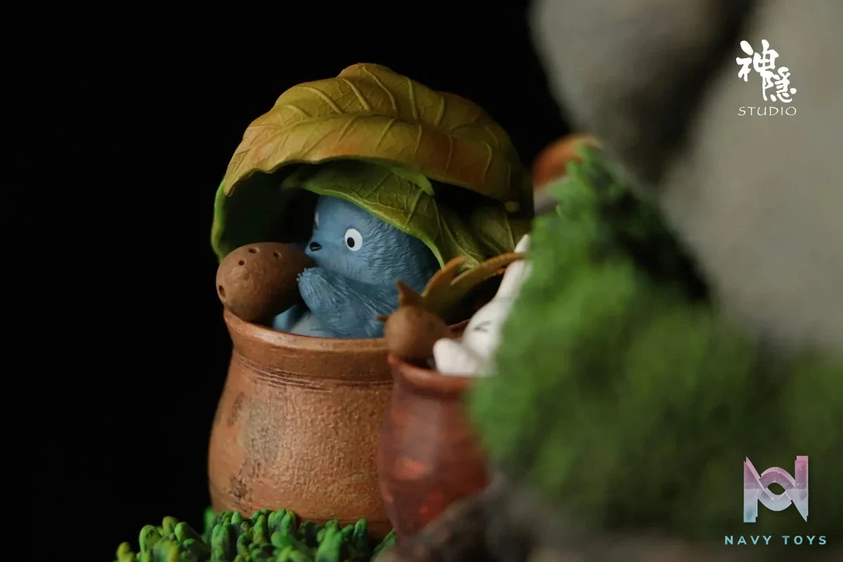 Shen Yin Studio - My Neighbor Totoro Silhouette Moment Series Resting in the Tree Hole resin statue Navy Toys anime figure